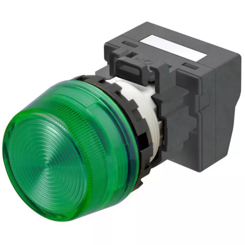 Omron Push-In Plus Indicator Light Round Body Φ22 mm Green, M22N-BP-TGA-GC-P