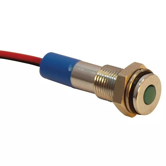 APEM INDIC LED FLUSH 6MM BLU 24VDC,IP67, Q6F3CXXB24E