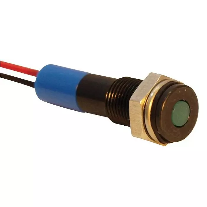 APEM INDIC LED FLUSH 6MM BLU 12VDC,IP67, Q6F3BXXB12E
