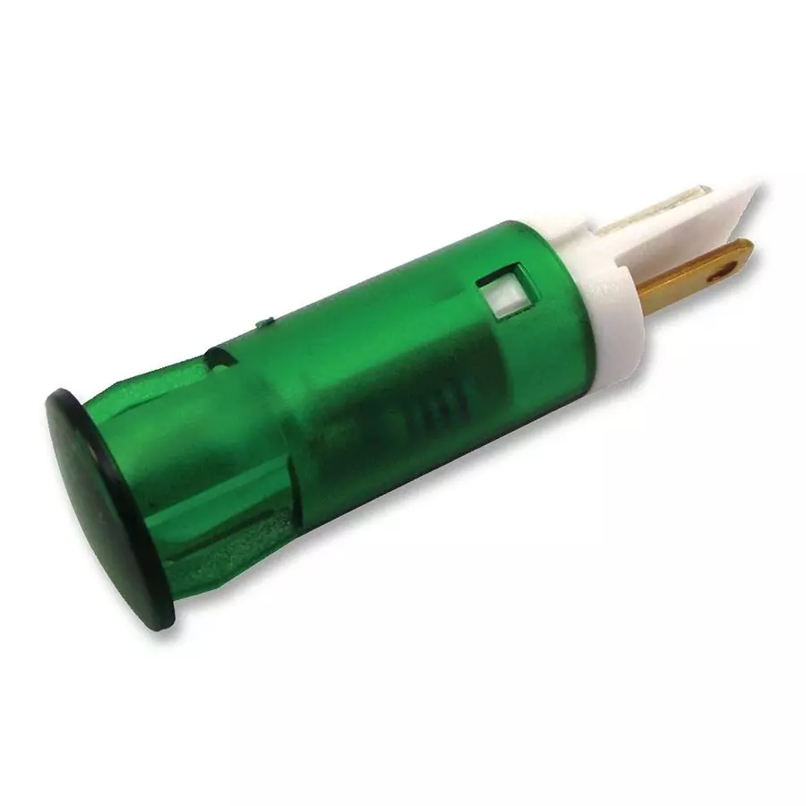 APEM INDICATOR, LED PANEL MNT, 10MM, GREEN, QS101XXG24