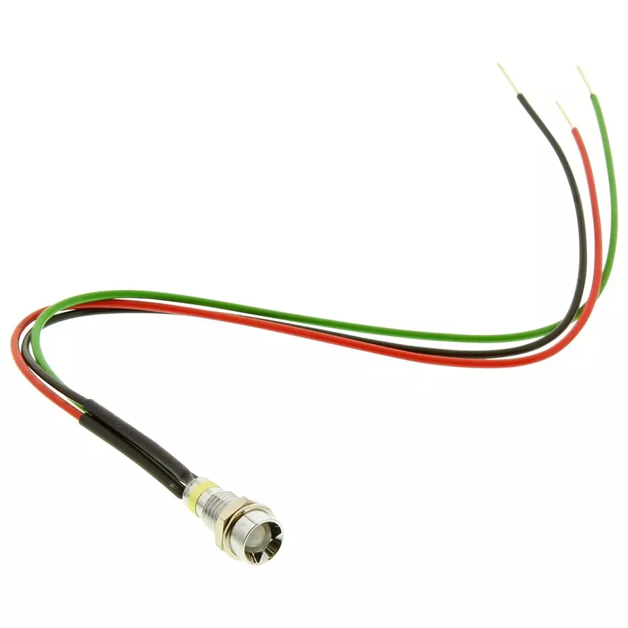 DIALIGHT LED INDICATOR, 5MM, BI, R, G, 606-2415-110F
