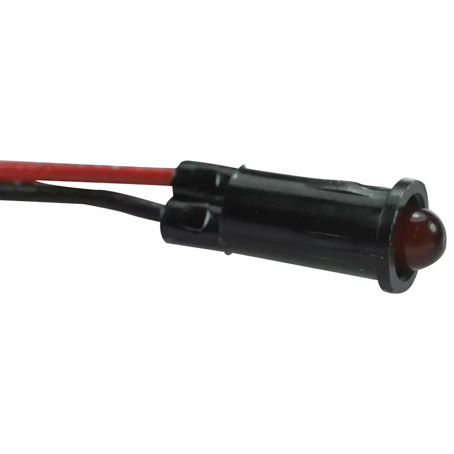 VCC PANEL MOUNT INDICATOR, LED, 4.01MM, RED, 12V, 5110F1-12V