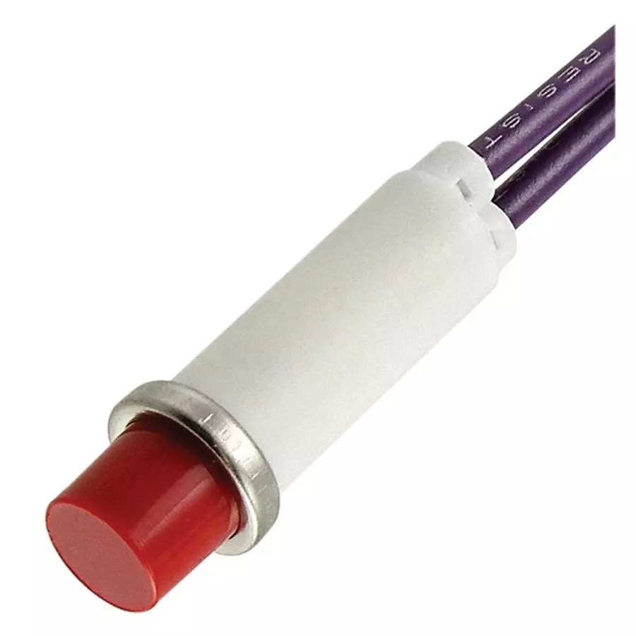 VCC INCANDESCENT INDICATOR, PANEL MNT, RED, 2194A1-28V