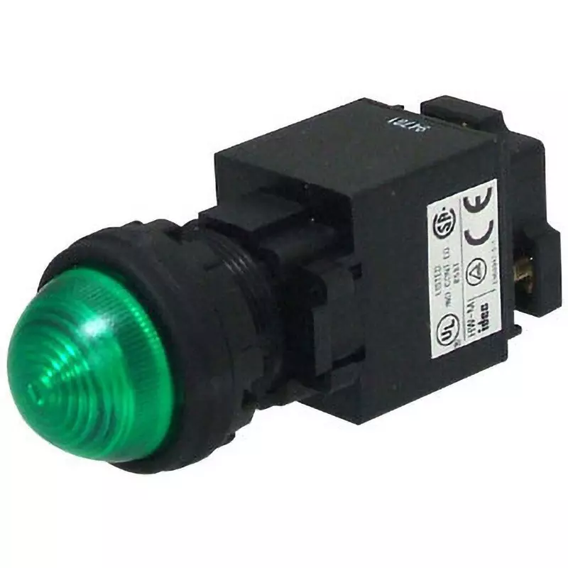 IDEC Hw Series Pilot Light Diameter 22 (Protruding Led) 22 Mm Mounting Hole Diameter, Hw1P-2Q3G