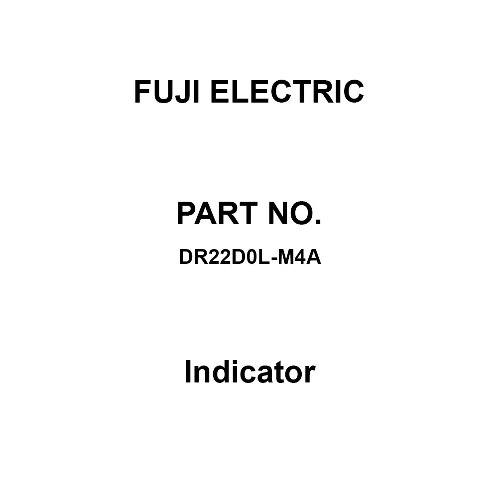 Fuji Electric Indicator AC 220 V Round Orange, DR22D0L-M4A