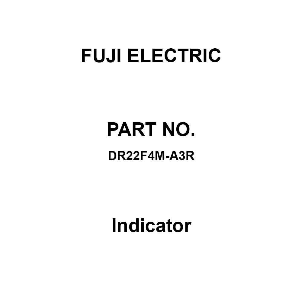 Fuji Electric Indicator AC 6 V Square Red, DR22F4M-A3R
