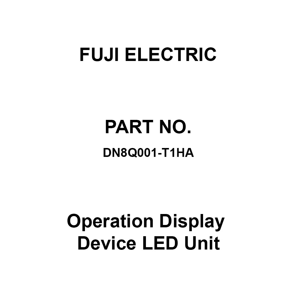 Fuji Electric Operation Display Device LED Unit Orange Light Colour, DN8Q001-T1HA