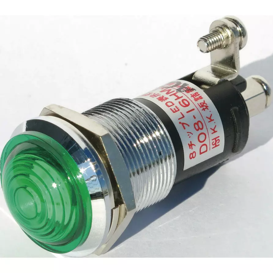 SAKAZUME ELECTRIC LED Indicator Light AC200 V Rated Voltage 2.5 to 5.0 mA Rated Current, DO8-16HMJ-AC200V-G/G