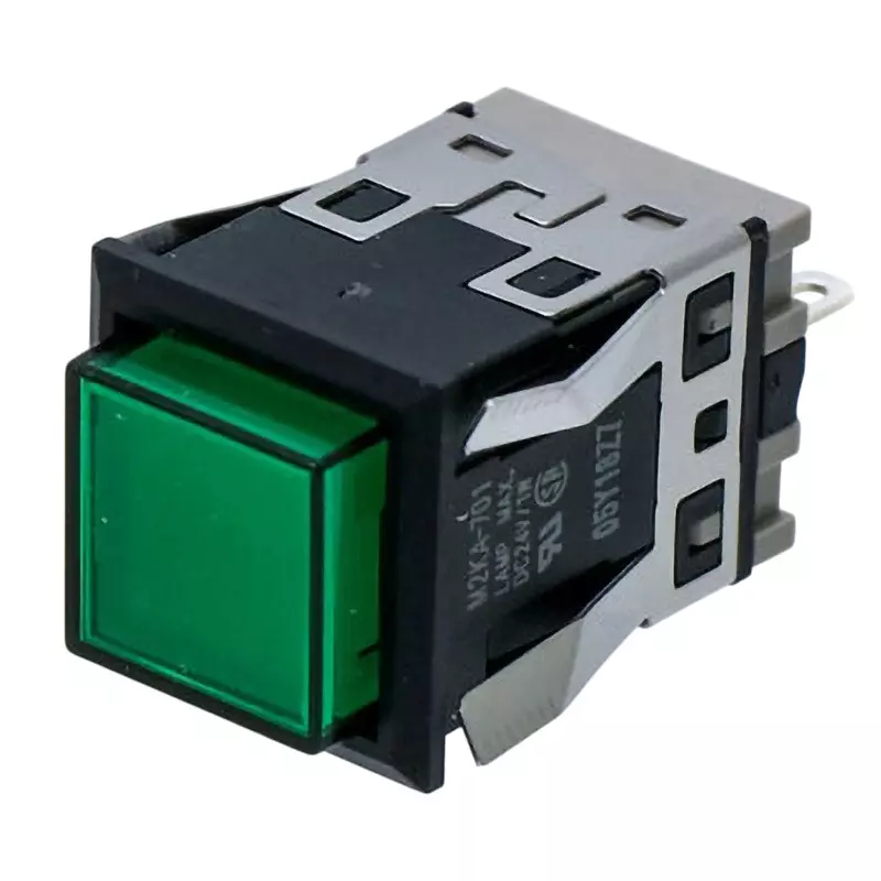 Omron Solder Terminal Indicator Light Square 18 mA Green, M2KA-90A1-24EG