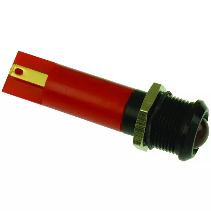APEM PANEL MOUNT INDICATOR, LED, 12MM, RED, 1.9V, Q12P1BXXR24E