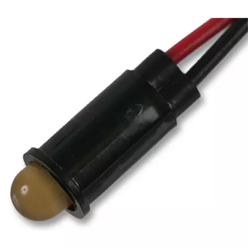 DIALIGHT LED INDICATOR, 12VDC, YELLOW, 559-0303-007F