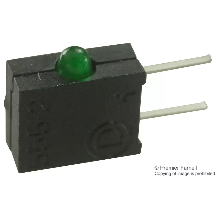 DIALIGHT LED, PCB, 2MM, GREEN, 555-2301F