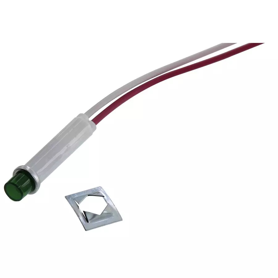 VCC PANEL MOUNT INDICATOR, LED, 7.87MM, GREEN, 24V, 2191L5-24V