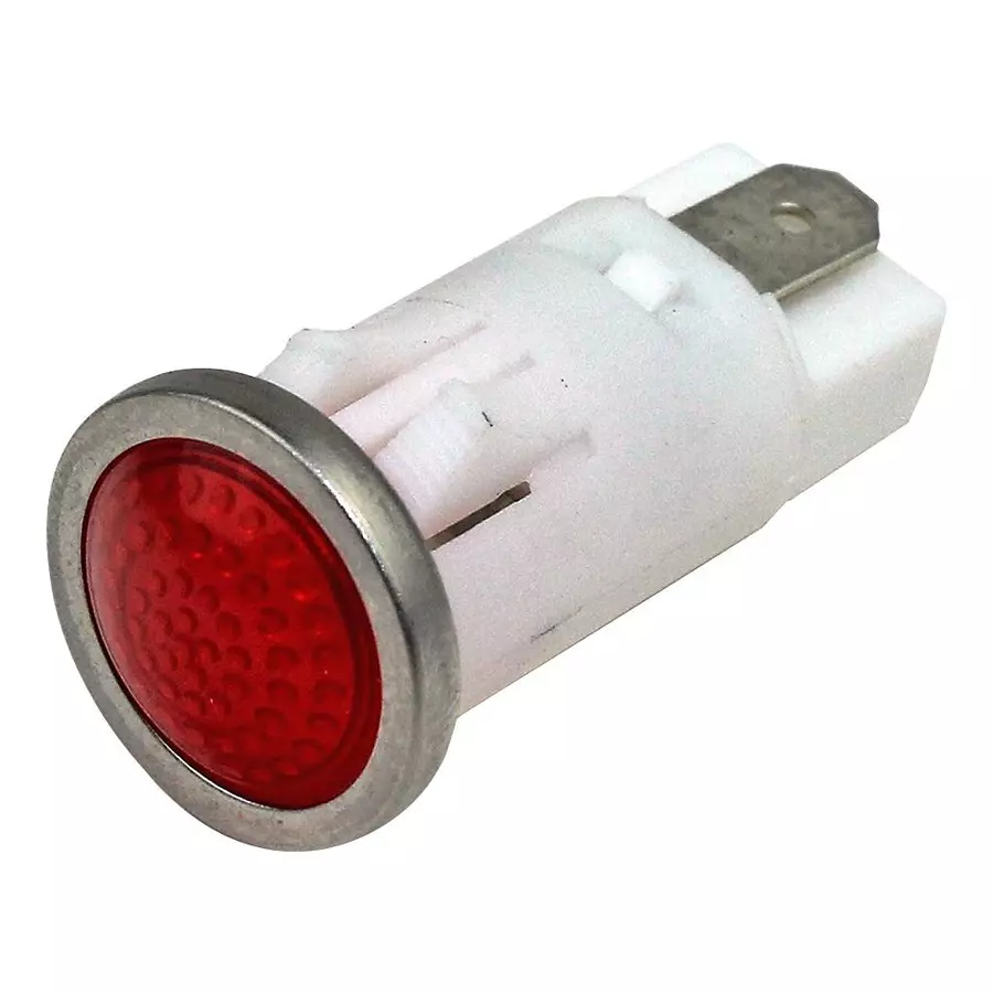 VCC LED INDICATOR, PANEL, 12.7MM, RED, 28V, 1092QD1-28V