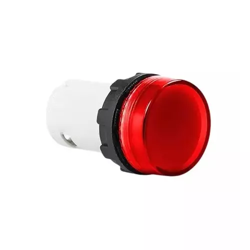 C&S Electric Pilot Lamp Economical Barrel LED Metallic Range 415 V AC Red, RCN7-IVL74