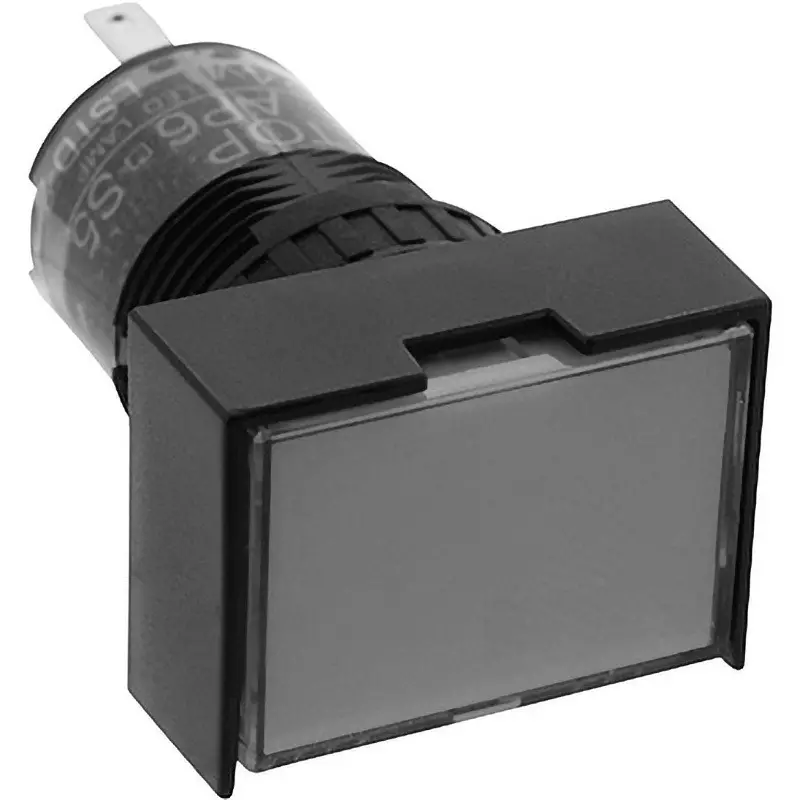 IDEC Ap6S Series Small Indicator Light (With Rectangular 3 Direction Barrier) 16 Mm Mounting Hole Diameter, Ap6Gs53R