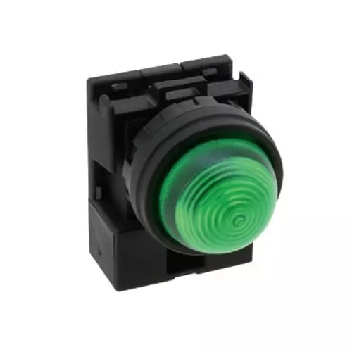 IDEC Φ22 HW Series Pilot Light Dome Type Push-in Terminal Pilot Light, HW1P-2JPQ2G