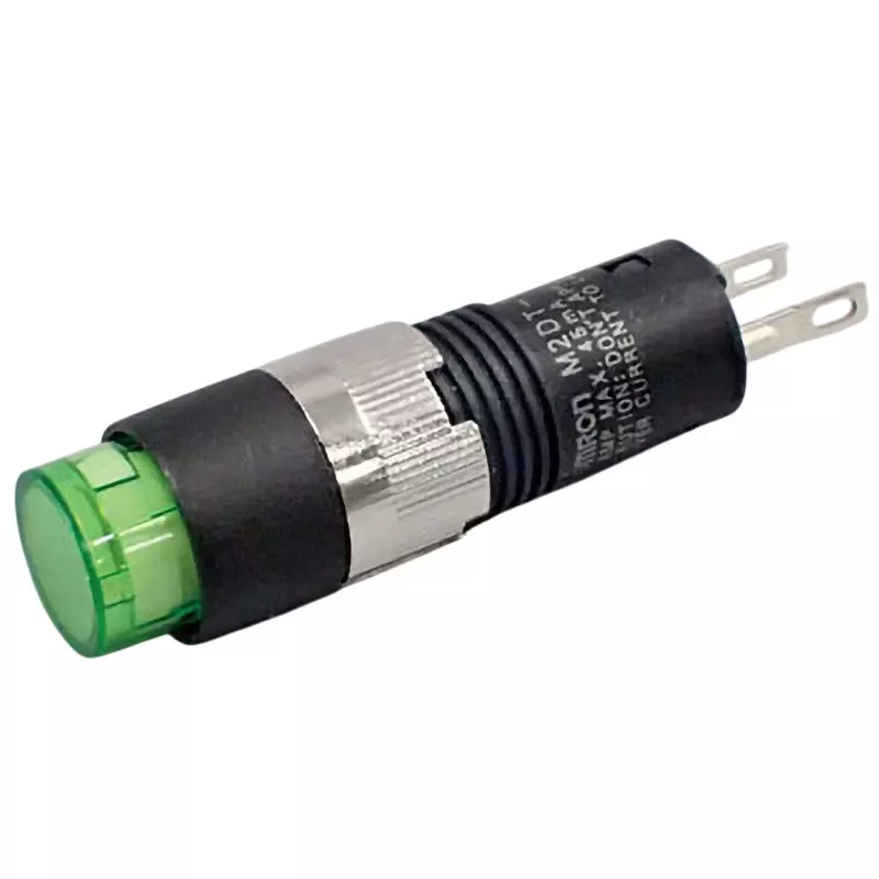 Omron Solder Terminal Indicator Light Round Type Φ8 mm Green, M2DT-90A1-00EG
