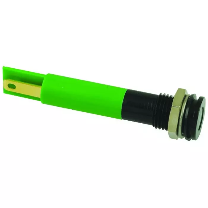 APEM PANEL MOUNT INDICATOR, LED, 8MM, GREEN, 2.2V, Q8F1BXXG24E.
