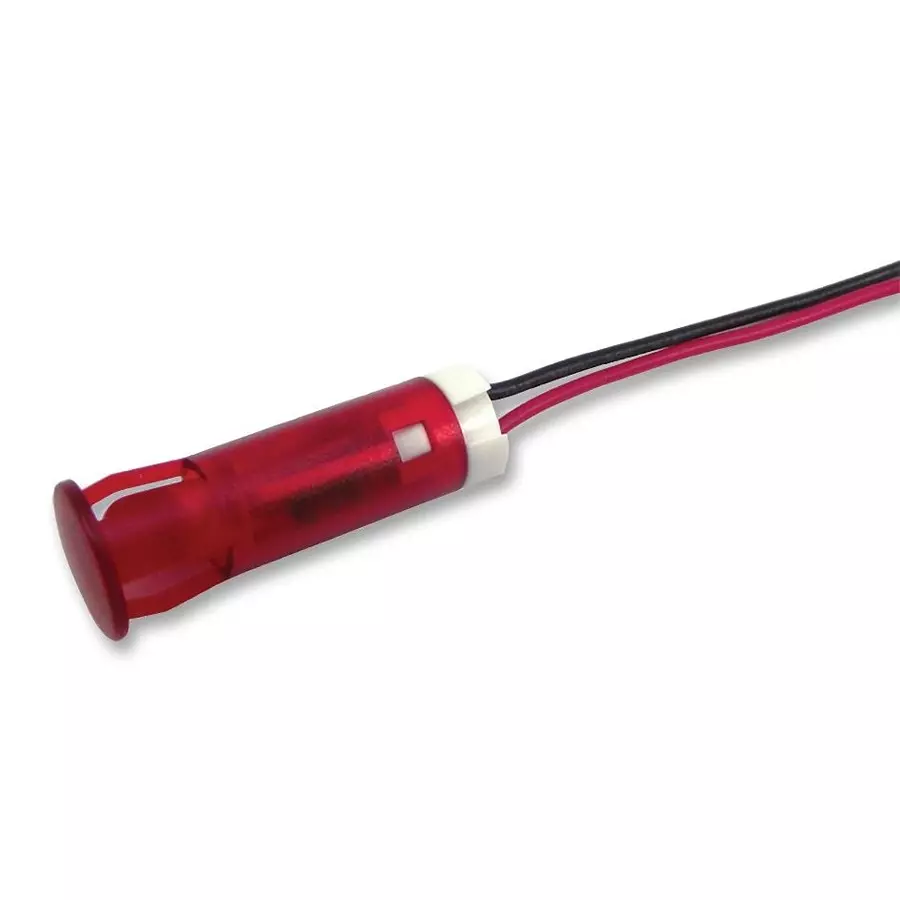 APEM INDICATOR, LED PANEL MNT, 8MM, RED, QS83XXR12