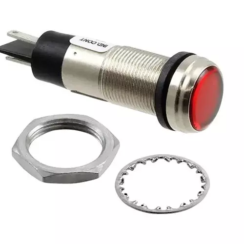 DIALIGHT LED PANEL INDICATOR, RED, 12.7MM, 5VDC, 656-3102-303F