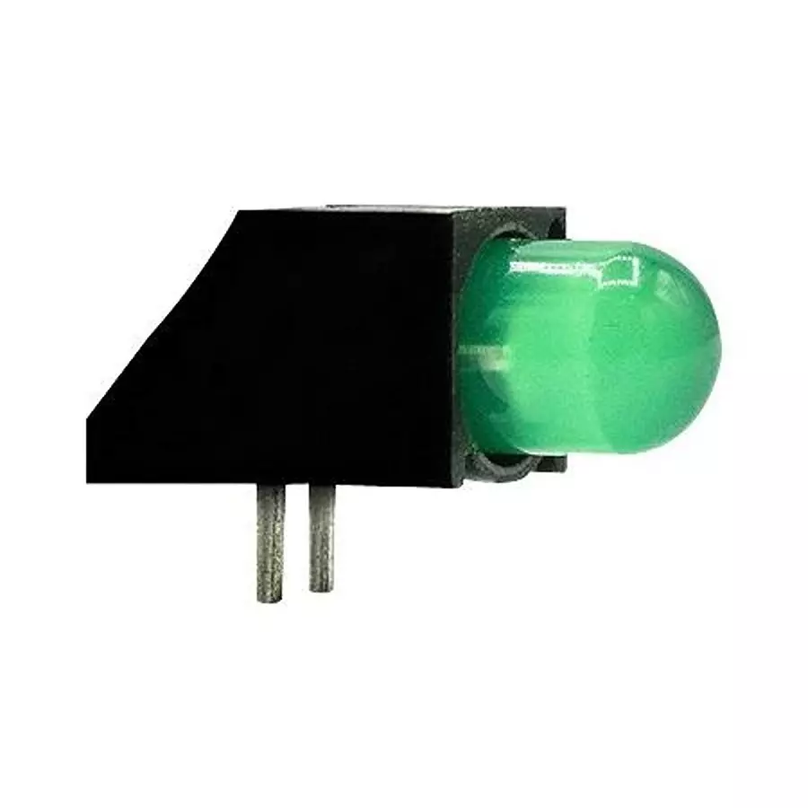 DIALIGHT CKT BOARD INDICATOR, GREEN, 8.7MCD, TH, 550-6207F