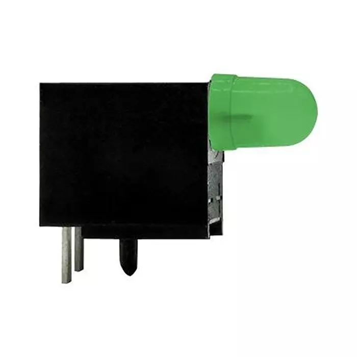 DIALIGHT CKT BOARD INDICATOR, GREEN, 16MCD, TH, 551-0211F