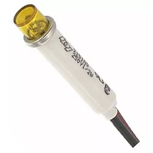 VCC LAMP, INDICATOR, NEON, AMBER, 125V, 2150A3.