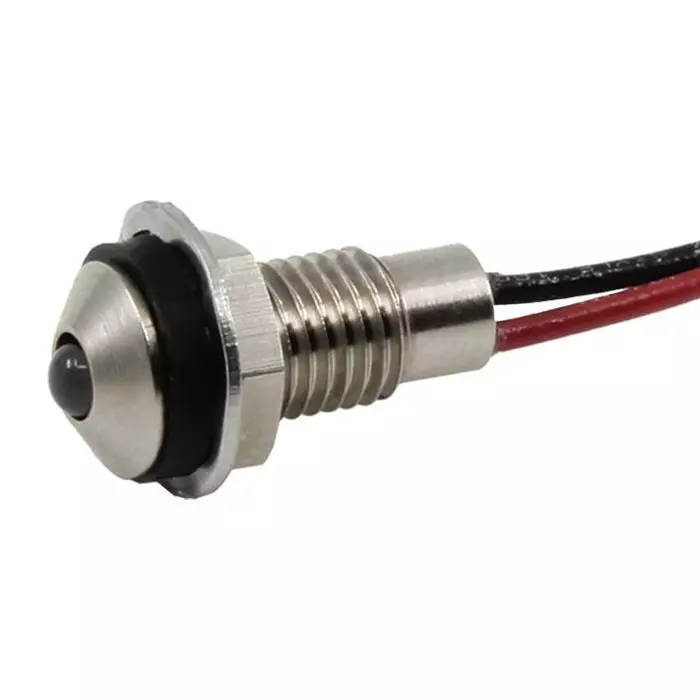 VCC LED PANEL INDICATOR, 6MM, WHT, 28VDC, CDLB-1-8712-9933-I