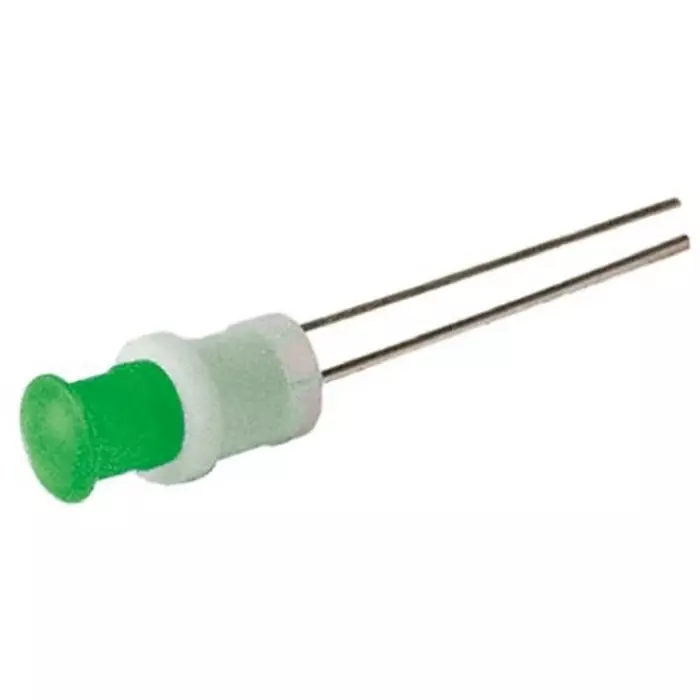 Oxley Green Panel Mount Indicator, 3.6V, 5 mm Mounting Hole Size, Lead Wires Termination, IP66, MI/5/FL30/H/Green