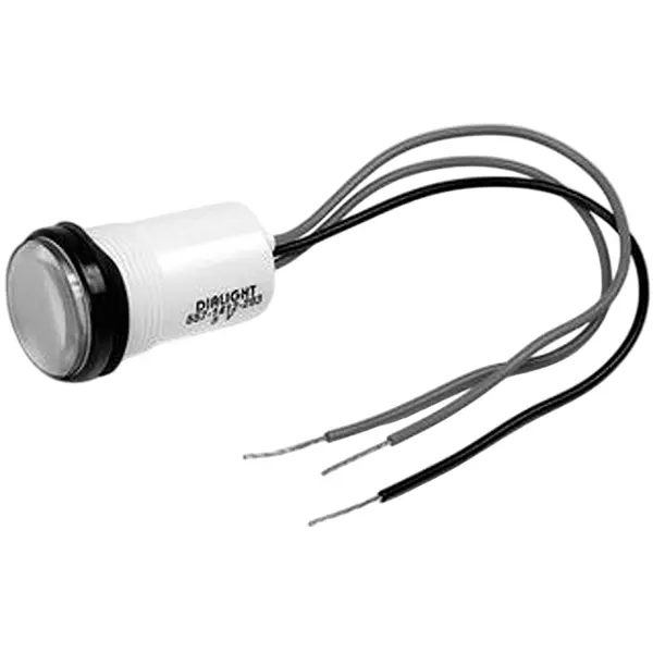 DIALIGHT Panel Indicator, Yel/Green, 5V, 0.687", 557-1432-203F