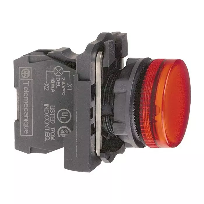 SCHNEIDER ELECTRIC Panel Indicator, Red, 120Vac, 22Mm, Xb5Avg4