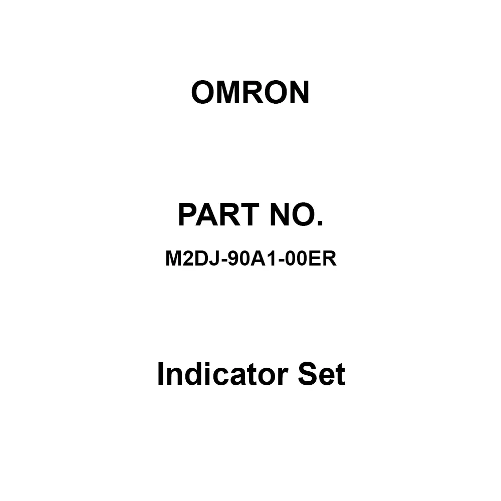Omron Indicator Set Red Illuminated Color, M2DJ-90A1-00ER