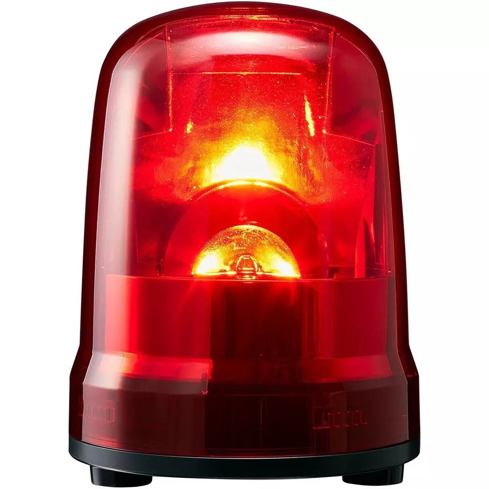 PATLITE Beacon Light DC 12 to 24 V Voltage Red Color No buzzer Correction, SKP-M1J-R