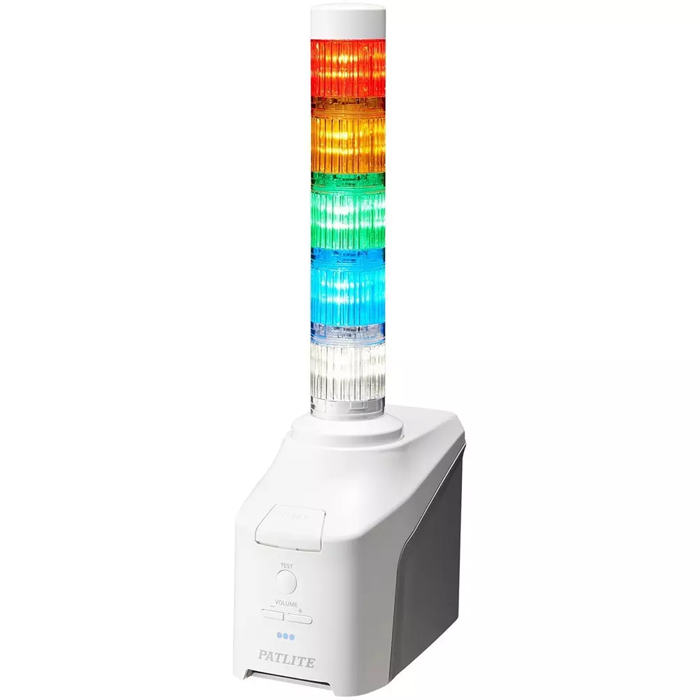 PATLITE Network Control Signal Light AC 100 to 240, NHB4-5-RYGBC