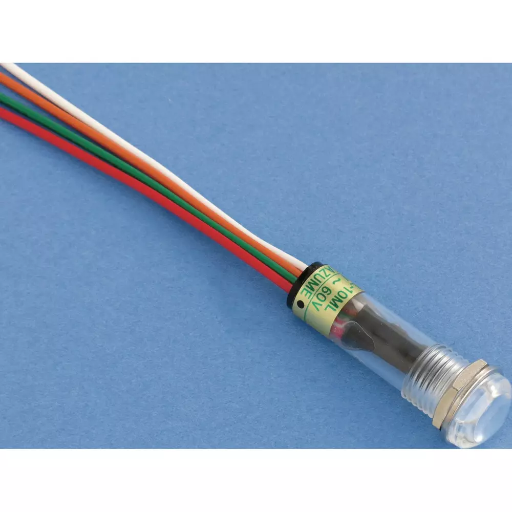 SAKAZUME ELECTRIC LED Indicator Light DC5 to 60 V Rated Voltage DC3.0 to 6.0 mA Rated Current, 3DUL-10ML-DC5V-60V-RGO/C