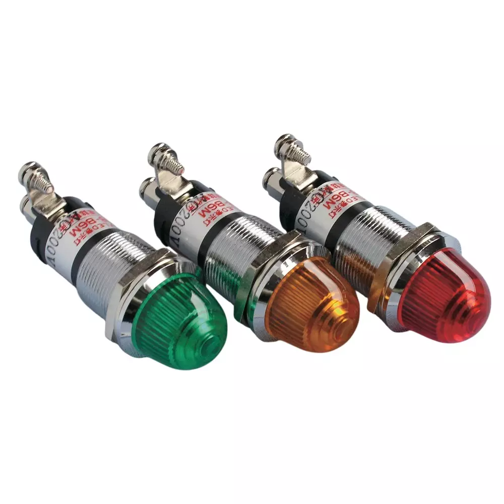 SAKAZUME ELECTRIC LED Indicator Light AC200 V Rated Voltage 2.5 to 5.0 mA Rated Current, DO8-B6M-AC200V-G/G