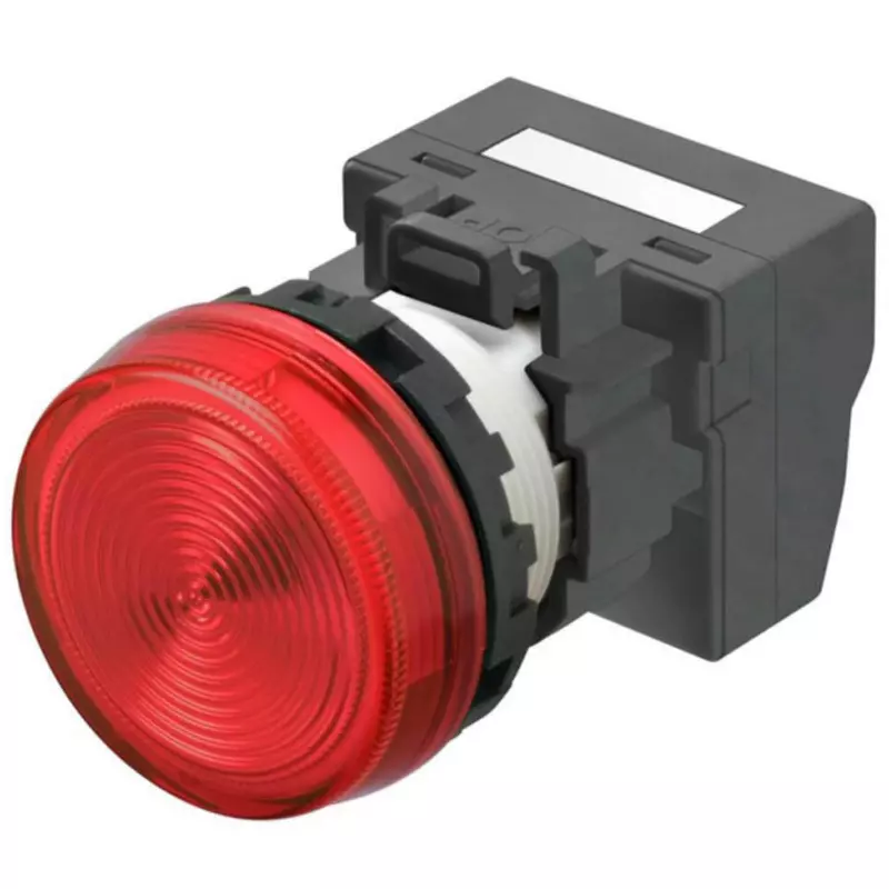 Omron Push-In Plus Indicator Light Round Body Φ22 mm Red, M22N-BN-TRA-RC-P