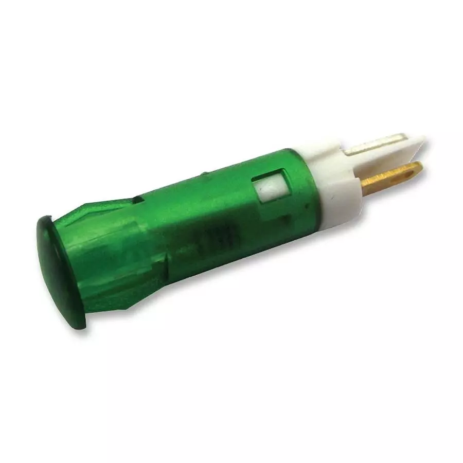 APEM INDICATOR, LED PANEL MNT, 6MM, GREEN, QS61XXG12