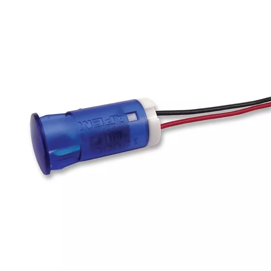 APEM INDICATOR, LED PANEL MNT, 12MM, BLUE, QS123XXHB220