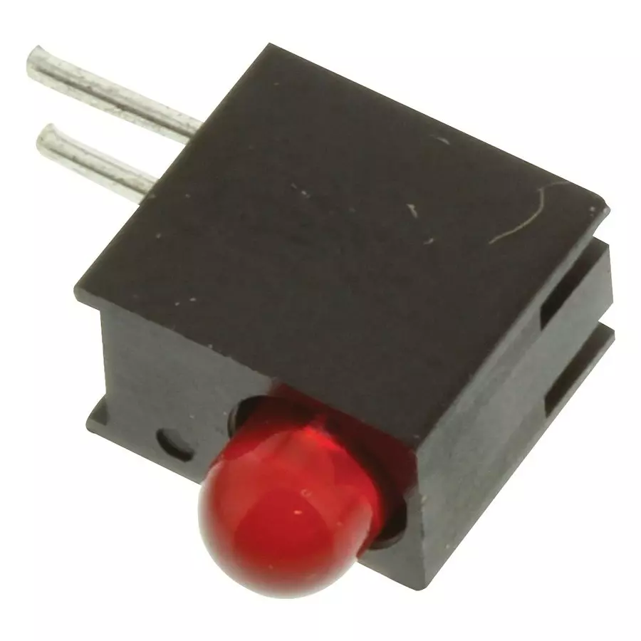 DIALIGHT LED, PCB, 3MM, HE-RED, 551-0407F (Pack of 5)