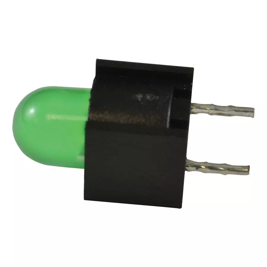 DIALIGHT INDICATOR, LED PCB, 5MM, GREEN, 2.1V, 550-2204F.