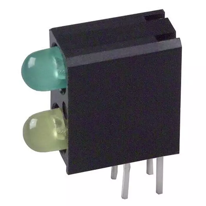 DIALIGHT LED, PCB, 3MM, BI, GRN-YEL, 553-0132F