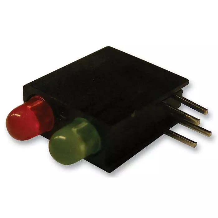 DIALIGHT LED, PCB, 3MM, BI, RED-GRN, 553-0711F