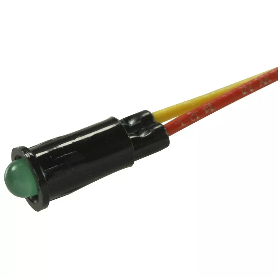 VCC PANEL MOUNT INDICATOR, LED, 4.01MM, GREEN, 1.8V, 5110F5LC