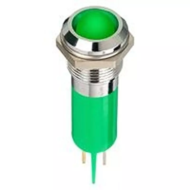 APEM Led Indicator, Panel, 12Mm, Green, 12V, Q12P1Cxxg12