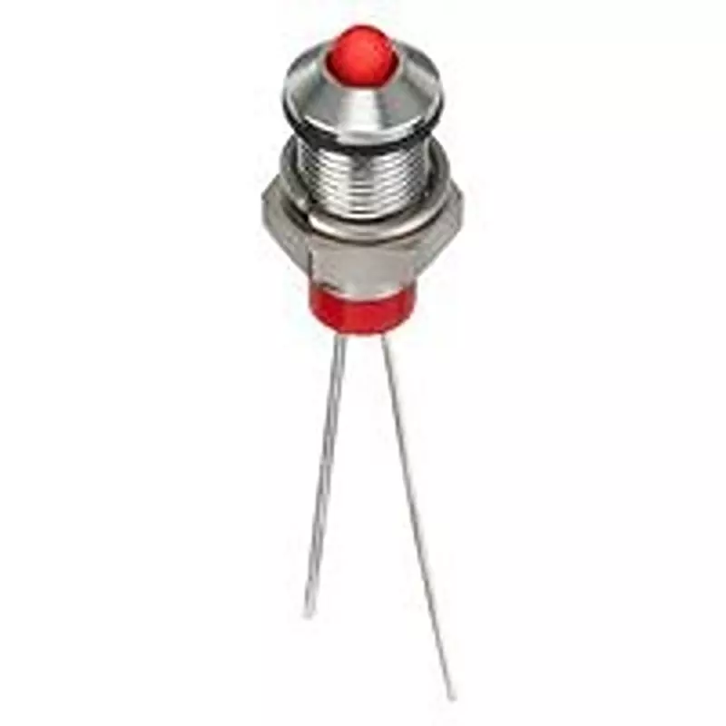 APEM Led Indicator, Panel, 6Mm, Red, 2Vdc, Q6P6Cxxr02E