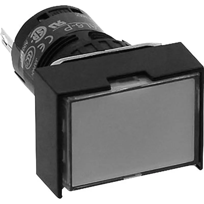 IDEC A6 Series Indicator Lamp (With Rectangular 3 Direction Barrier) 16 Mm Mounting Hole Diameter, Al6G-P4Pa