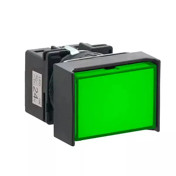 IDEC Diameter 16 LB Series Indicator Light (Long Square) 16 mm Green, LB3P-1T04G