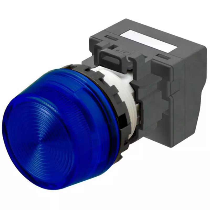 Omron Push-In Plus Indicator Light Round Body Φ22 mm Blue, M22N-BP-TAA-AC-P